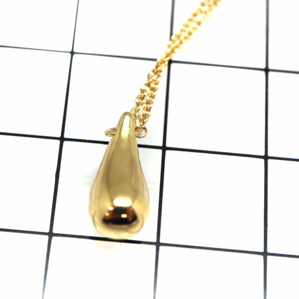 Tiffany Teardrop Pendant Necklace Yellow Gold - Picture 4 of 8
